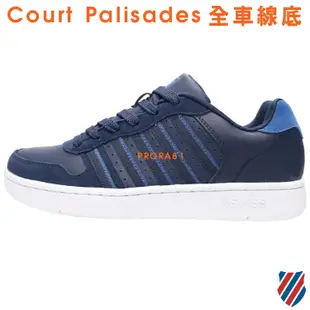 K-SWISS 06931-423(PALISADES) 海軍藍 皮質休閒運動鞋/鞋底全車線/ 016K 免運費加贈襪子