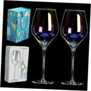 Wine Glasses Set of 2, 22OZ Hand Blown White and Red Wine Glasses. Lead-Free