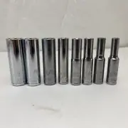 Husky Sockets 1/4" Drive Deep 6 Point PT 3/16" 7/32" 9/32" 5/16" 3/8" 7/16" 1/2"
