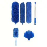 Extendable 6pcs Duster Set Designed for Spider Webs and Ceiling Dusting