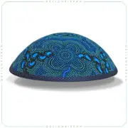 Kippah - yarmulke - skullcap • Aboriginal Art • Jewish gift • Modern Judaica