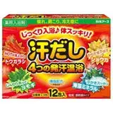 在飛比找遠傳friDay購物精選優惠-日本【白元】4種草本出汗排毒浴 泡澡粉 12包入