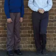 Children Youth Gaberdine Long Pants Boys Senior High Uniform | CANDIDATE