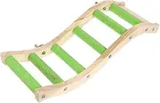 ifundom Parrot Climb Ladder Wooden Bird Stand Rack for Cockatiels Parakeets Birds Durable Climbing for Birdcage Stimulates Mind Motor Skills