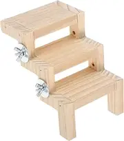 GANAZONO Parrot Ladder Versatile Rest Platform Climbing for Cockatiels Parakeets Lovebirds Durable Bird Cage Accessory for Play Exercise Engaging Interactive Design