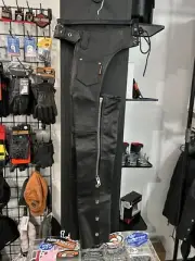 Hot Leather Kids Unisex Black Leather Chaps