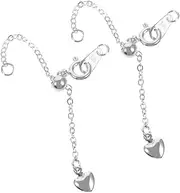 LIFKOME 2pcs Bracelet Extender Chain: Jewelry Chains Necklace Extenders for Jewelry Making Metal Bracelets Clasps Removable for DIY Projects