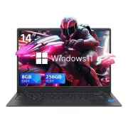 14 Inch Windows 11 Laptops New Intel Celeron N4000 2.6Ghz 8GB RAM 256GB ROM Note