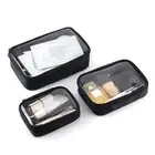 Zipper Transparent PVC Makeup Bags Make Up Case Toiletry Bags Kit Cosmetic Bag