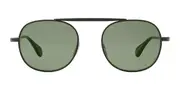 Garrett Leight VAN BUREN II SUN BK-BK/FPG15 Men's Sunglasses Black Size 49