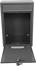 SOPOTUTU Wall Mounted Locking Mailbox Suggestion Box for Outdoor Use Vintage Box for Letters Donations and Secure Document Storage