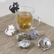 Joie Meow White or Black Cat Kitten Tea Cup Infuser 1 pcs NEW