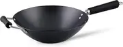 Ken Hom Excellence 31cm Carbon Steel Wok | Lightweight | Superior Eclipse 3-Layer Non-Stick Coating | Phenolic Handle | Ideal for High-Heat Cooking on All Hob Types Including Induction