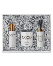 COCO by Stone Amber Diffuser, Room Spray & Candle Gift Pack