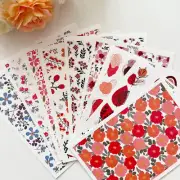 1Pcs Floral Ceramic Transfer Paper Water-Soluble for Soft Clay Craft Art Decor