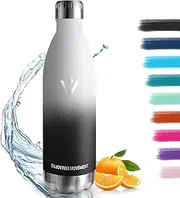 Stainless Steel Drinking Bottle, 1 Litre Thermos Flask, BPA-Free, Sports Water Bottle, Leak-Proof Water Bottle, Suitable for Carbonated Drinks, Stainless Steel Bottle, Thermos Flask for Fitness, Bike,