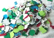 CHRISTMAS LETTERS Foam Shapes Crafts Scrapbooking Classroom Daycare Stickers