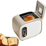 Automatic Bread Machine, Breadmaker with Visual Glass Window, 400W Bread Maker Machine 15H Timer&1h Keep Warm, with 13 Menu Items Keep Warm Setting, for Kitchen, Home, Cheese, Bread