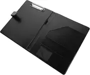 Angoily Multi Functional Transparent Folder Organizer with Slots for Documents Business Cards and Pens Portable File Holder for Office School and Home Use