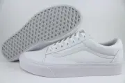 VANS OLD SKOOL TRIPLE TRUE WHITE/WHITE LOW CANVAS CLASSIC SKATE SK8 US MEN SIZES