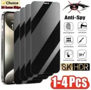 Privacy Anti-Spy Glass Screen Protector For iPhone 15 14 13 12 11 Pro MAX XR 8