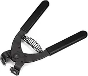 WUTA Leather Silent Piercer Leather Craft Hole Punch Tools Hand-Held Pliers Diamond Sewing Stitching Chisel Pricking Iron for Home DIY or Craft Projects (4mm-4 Teeth)