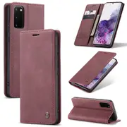 CaseMe Samsung Galaxy S20 Classic Folio Leather Case Cover S20 G981 [Wine]
