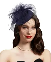 Cizoe Fascinators Hats 20s 50s Hat Pillbox Hat Cocktail Tea Party Headwear wi...