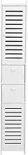 Wood Plastic Board Corner Cabinet Bathroom Fashionable Storage Shelf Rack Room Organizer for Home White
