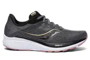 Saucony Womens Guide 14 Shoes Athletic Runners Sneakers Running - Charcoal/Rose - US 9.5