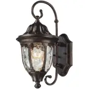 Spark & Spruce 24964-RB Harper Outdoor Wall Light Regal Bronze with Clear