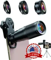 Telescopio para celular con Kit set d lentes 22X Zoom for iphone samsung sony lg