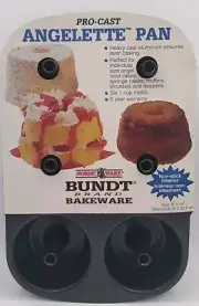 Vintage 1994 New Nordic Ware Bundt Brand Bakeware 9"x 14" Pro Cast Angelette Pan