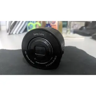 (已售出)SONY DSC-QX10 智慧型手機外接式鏡頭相機 黑色（附贈walkman鏡頭袋＋真皮頸吊掛）