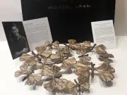 MICHAEL ARAM BUTTERFLY GINKGO TRIVET NEW