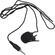 Alasum Lightweight Lapel Microphone 3.5mm Screw-on Design Universal Clip-on Mic for Phone Camera Pc
