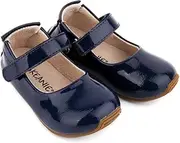 SKEANIE Girls Mary Jane Leather Shoes, Navy, EU26