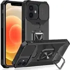 For Apple iPhone/Samsung S22 Shockproof Hard Case With Wallet Credit Card Holder