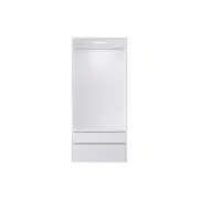 Design Square Wooden Stylish Modern Wide Wardrobe Clothes Hanger With Drawers 80cm - White