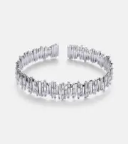 [Suzanne Kalan] Suzanne Kalan 18kt white gold cuff bracelet with diamonds One Size metallic