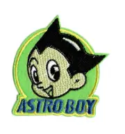 ASTRO BOY GREEN Iron on Patch Embroidered Badge Sew Cartoon TV PT2