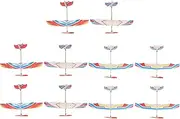 Alipis Rubber Band Airplanes for Kids: Paper Plane Glider Planes Toys - Helicopter Flying Glider Biplane Toys Party Favors 10pcs