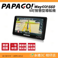 在飛比找蝦皮購物優惠-送專用車架 PAPAGO WayGO 660 5吋 智慧型導