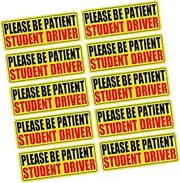 10 Pcs Magnetic Reflective Novice Driver Stickers Safety Warning Signs for Car Bumper Windows Easy to Install Durable Learner Driver Decals