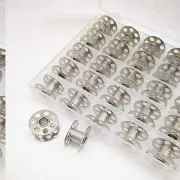 Bernina Bobbin Bliss: 25PCS Metal Bobbins with Clear Storage Box