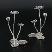 NIB, Michael Aram Lotus Blossom Candlesticks! Metal, silver.