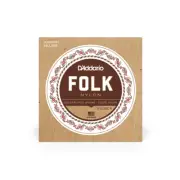 D'Addario EJ32C Folk Nylon Guitar Strings, Silverplated Wound, Clear Nylon