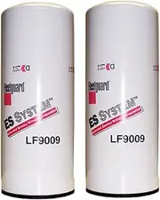 Fleetguard Oil Filter LF9009, for Cummins 3401544, Fleetgaurd TECXLF7000, Fleetguard XLF7000, John Deere AT193242 and Sisu 1216400561 Pack of 2