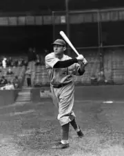 Sam Chapman of the Philadelphia Athletics in 1939 Baseball Old Photo