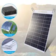 USB Solar Panel Folding Power Bank Outdoor Camping Hiking Phone Charger 30W 5V